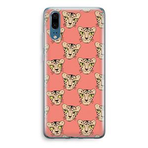 CaseCompany Tijger: Huawei P20 Transparant Hoesje