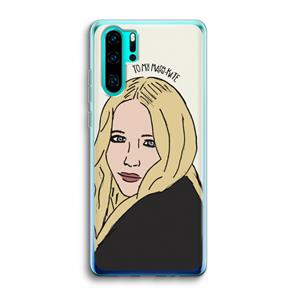 CaseCompany Mary Kate: Huawei P30 Pro Transparant Hoesje