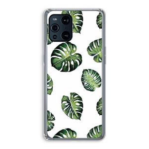 CaseCompany Tropische bladeren: Oppo Find X3 Pro Transparant Hoesje
