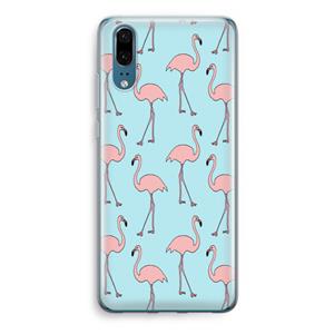 CaseCompany Anything Flamingoes: Huawei P20 Transparant Hoesje