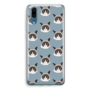CaseCompany It's a Purrr Case: Huawei P20 Transparant Hoesje