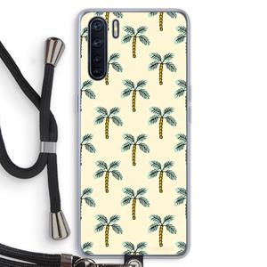 CaseCompany Paradise: Oppo A91 Transparant Hoesje met koord