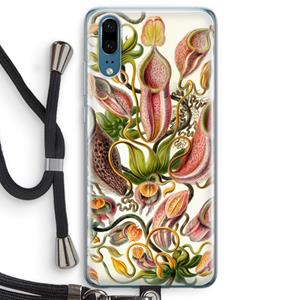 CaseCompany Haeckel Nepenthaceae: Huawei P20 Transparant Hoesje met koord
