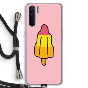 CaseCompany Raketijsje: Oppo A91 Transparant Hoesje met koord
