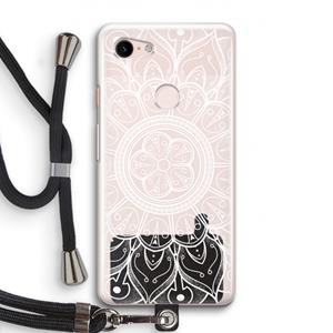 CaseCompany Roses Are Red: Pixel 3 Transparant Hoesje met koord