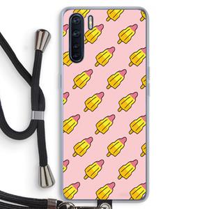 CaseCompany Waterijsjes: Oppo A91 Transparant Hoesje met koord