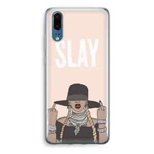 CaseCompany Slay All Day: Huawei P20 Transparant Hoesje