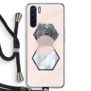 CaseCompany Creatieve toets: Oppo A91 Transparant Hoesje met koord
