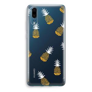 CaseCompany Ananasjes: Huawei P20 Transparant Hoesje