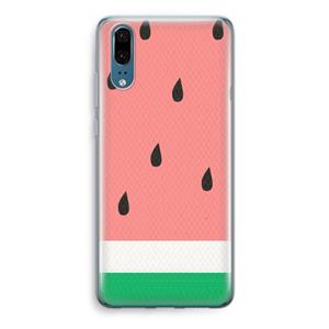 CaseCompany Watermeloen: Huawei P20 Transparant Hoesje