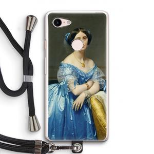 CaseCompany Eleonore: Pixel 3 Transparant Hoesje met koord