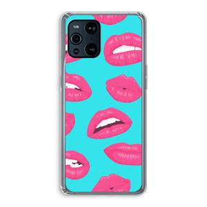 CaseCompany Bite my lip: Oppo Find X3 Pro Transparant Hoesje