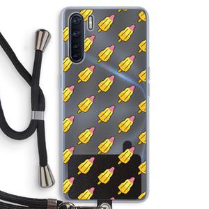 CaseCompany Waterijsjes: Oppo A91 Transparant Hoesje met koord