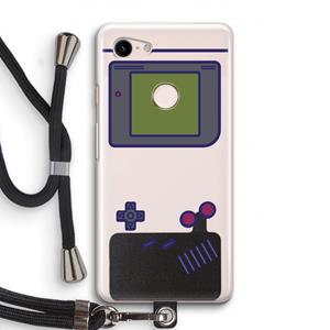 CaseCompany Game On: Pixel 3 Transparant Hoesje met koord