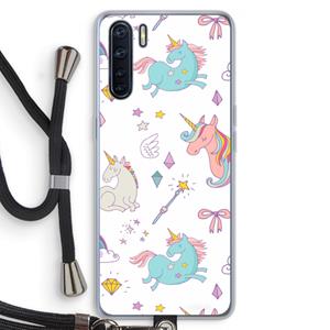 CaseCompany Fantasiewereld: Oppo A91 Transparant Hoesje met koord