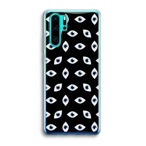 CaseCompany Eyes pattern: Huawei P30 Pro Transparant Hoesje