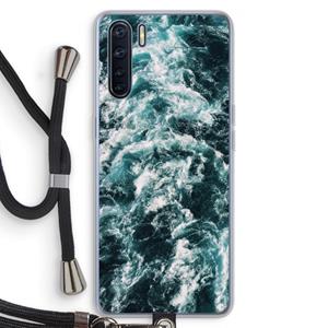 CaseCompany Zee golf: Oppo A91 Transparant Hoesje met koord