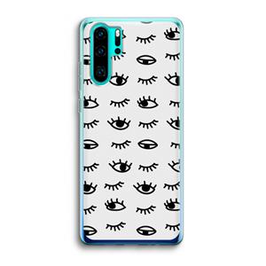 CaseCompany Eye pattern #2: Huawei P30 Pro Transparant Hoesje