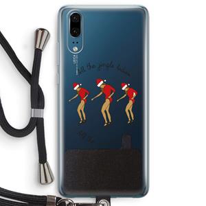 CaseCompany Jingle Ladies: Huawei P20 Transparant Hoesje met koord