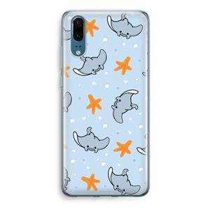 CaseCompany Manta: Huawei P20 Transparant Hoesje