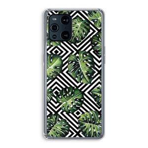 CaseCompany Geometrische jungle: Oppo Find X3 Pro Transparant Hoesje