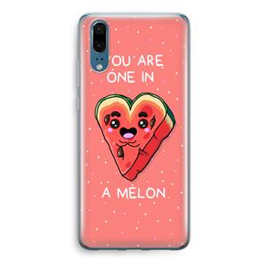 CaseCompany One In A Melon: Huawei P20 Transparant Hoesje