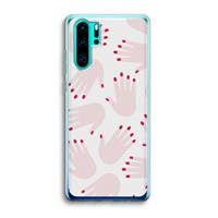 CaseCompany Hands pink: Huawei P30 Pro Transparant Hoesje