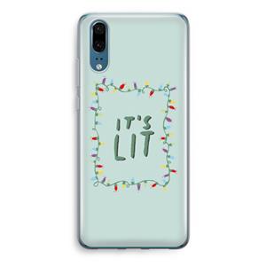 CaseCompany It's Lit: Huawei P20 Transparant Hoesje
