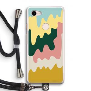 CaseCompany Baar B: Pixel 3 Transparant Hoesje met koord