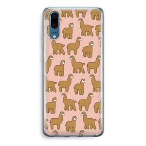 CaseCompany Alpacas: Huawei P20 Transparant Hoesje
