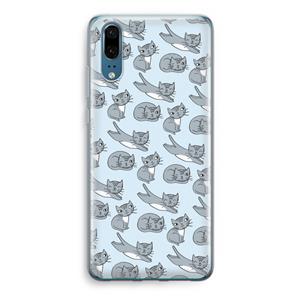 CaseCompany Poezen: Huawei P20 Transparant Hoesje