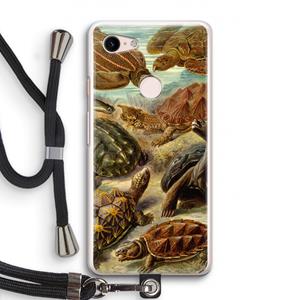 CaseCompany Haeckel Chelonia: Pixel 3 Transparant Hoesje met koord