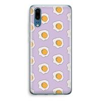CaseCompany Bacon to my eggs #1: Huawei P20 Transparant Hoesje