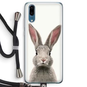 CaseCompany Daisy: Huawei P20 Transparant Hoesje met koord