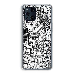 CaseCompany Vexx Mixtape #2: Oppo Find X3 Pro Transparant Hoesje