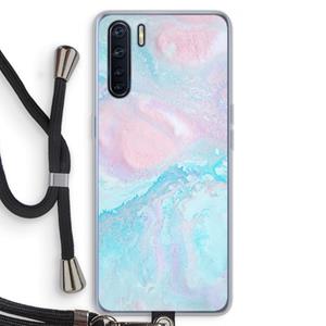 CaseCompany Fantasie pastel: Oppo A91 Transparant Hoesje met koord