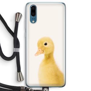 CaseCompany Duke: Huawei P20 Transparant Hoesje met koord