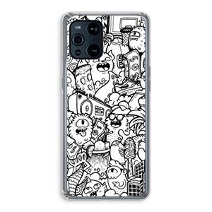 CaseCompany Vexx City #2: Oppo Find X3 Pro Transparant Hoesje