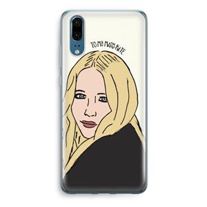 CaseCompany Mary Kate: Huawei P20 Transparant Hoesje