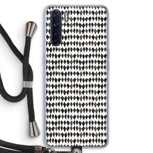 CaseCompany Crazy shapes: Oppo A91 Transparant Hoesje met koord