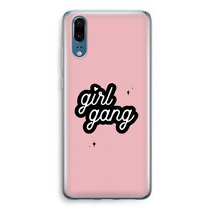 CaseCompany Girl Gang: Huawei P20 Transparant Hoesje