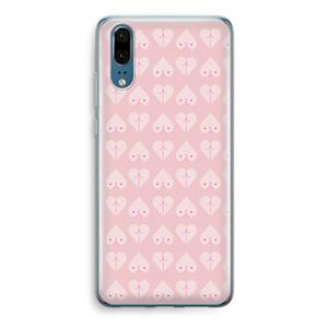 CaseCompany Ass 'n Titties: Huawei P20 Transparant Hoesje