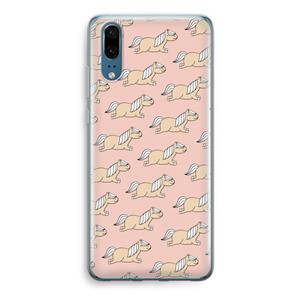 CaseCompany Ponys: Huawei P20 Transparant Hoesje