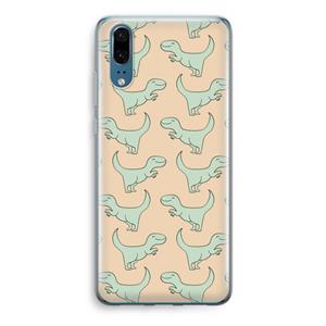 CaseCompany Dinos: Huawei P20 Transparant Hoesje
