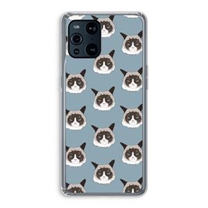 CaseCompany It's a Purrr Case: Oppo Find X3 Pro Transparant Hoesje