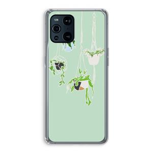 CaseCompany Hang In There: Oppo Find X3 Pro Transparant Hoesje