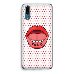 CaseCompany Yolo Denise: Huawei P20 Transparant Hoesje