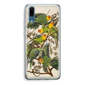 CaseCompany Carolinaparkiet: Huawei P20 Transparant Hoesje