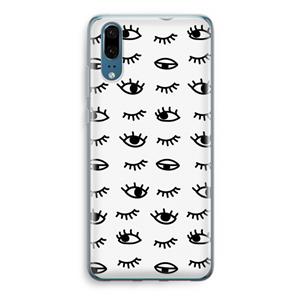 CaseCompany Eye pattern #2: Huawei P20 Transparant Hoesje