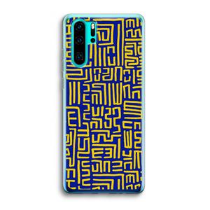 CaseCompany Majorelle Blue Print: Huawei P30 Pro Transparant Hoesje